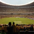 Fotbalový zápas na Estadio Azteca v Mexiku, dějišti MS 2026